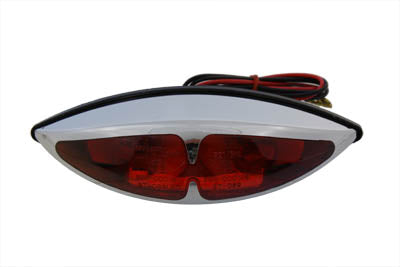 33-0644 - Chrome ABS Big Eye Red Lens Tail Lamp by Wyatt Gatling