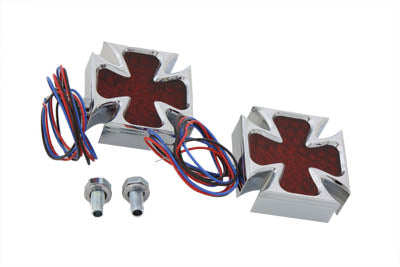 33-0671 - Chrome Maltese Marker Lamp Set by Wyatt Gatling