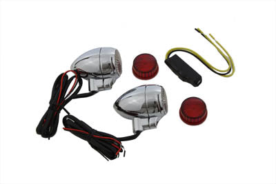 33-0674 - Clear Lens with Red LEDs Marker Lamp Set by Wyatt Gatling