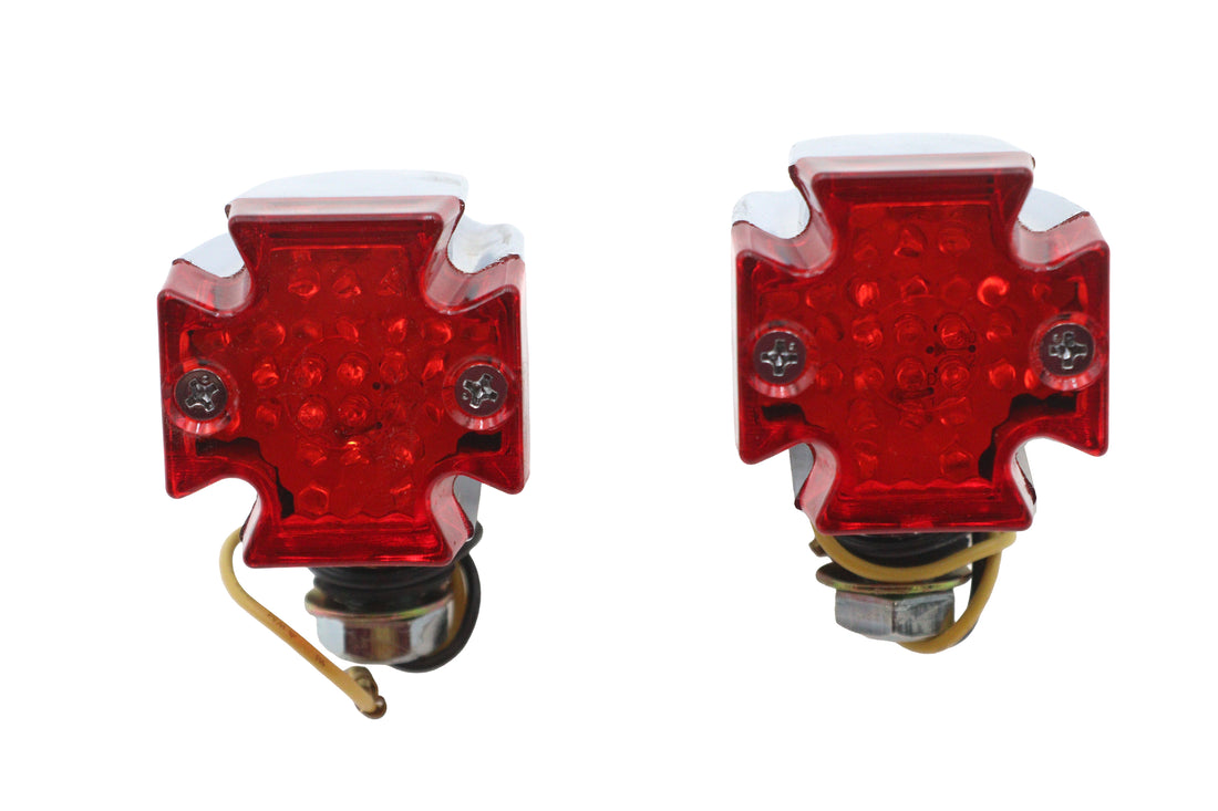 33-0675 - Red Lens with Amber LED Marker Lamp Set by Wyatt Gatling