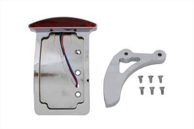 33-0686 - Chrome Curved Slice Style Tail Lamp Kit by V-Twin
