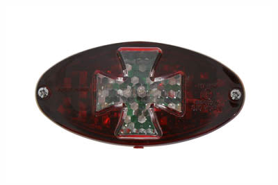 33-0749 - Oval Tail Lamp with Maltese Inset Red by Wyatt Gatling