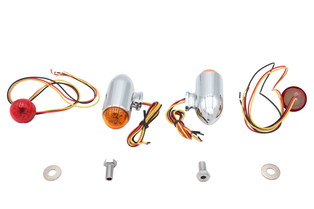 33-0762 - Bullet Marker Lamp Set with Red and Amber LEDs by Wyatt Gatling