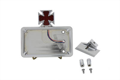 33-0769 - Chrome Horizontal LED Tail Lamp Kit Maltese Style by V-Twin