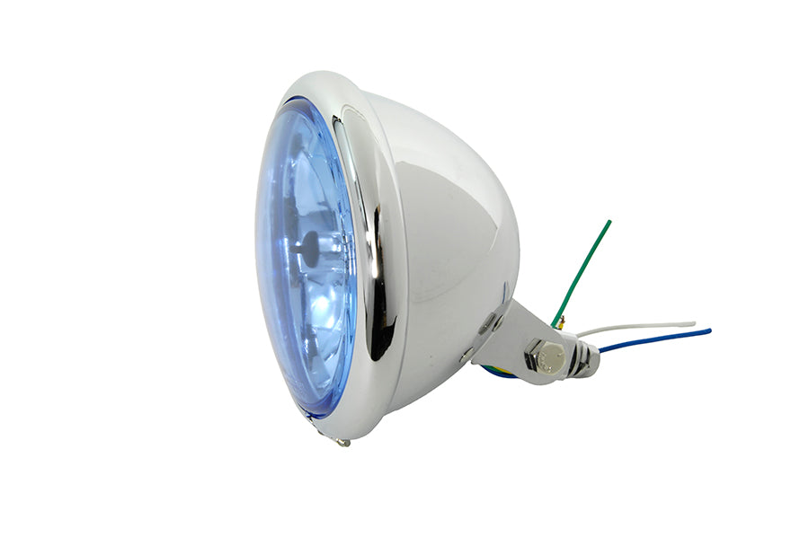 33-0777 - 5-3/4 inch Round Headlamp Bates Style by Wyatt Gatling