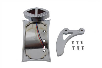 33-0795 - Chrome Curved Tail Lamp Kit Spike Type by V-Twin