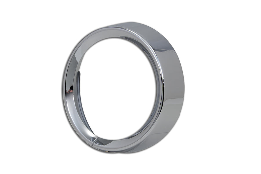 33-0808 - 7 inch Headlamp Chrome Frenched Trim Ring by Wyatt Gatling