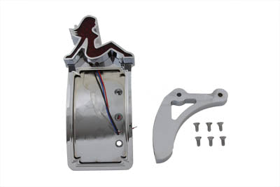 33-0809 - Chrome Curved Tail Lamp Kit Lady Type by V-Twin