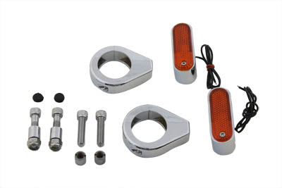 33-0913 - Turn Signal Kit Front with 39mm Fork Clamps by Wyatt Gatling