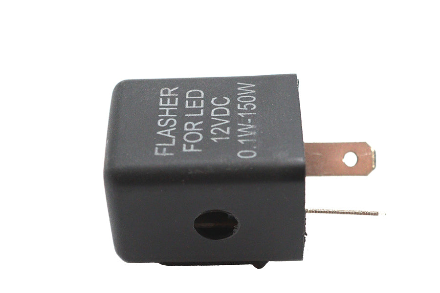 33-0916 - Round 12 Volt Solid State Turn Signal Flasher by V-Twin