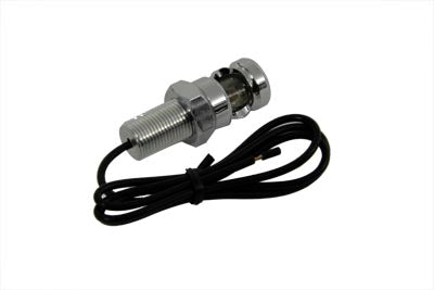 33-0978 - Chrome Mini License Light Grooved Style by Wyatt Gatling