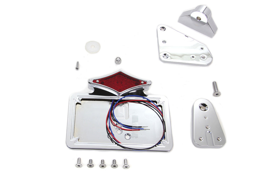 33-1031 - Chrome Tail Lamp Assembly by V-Twin