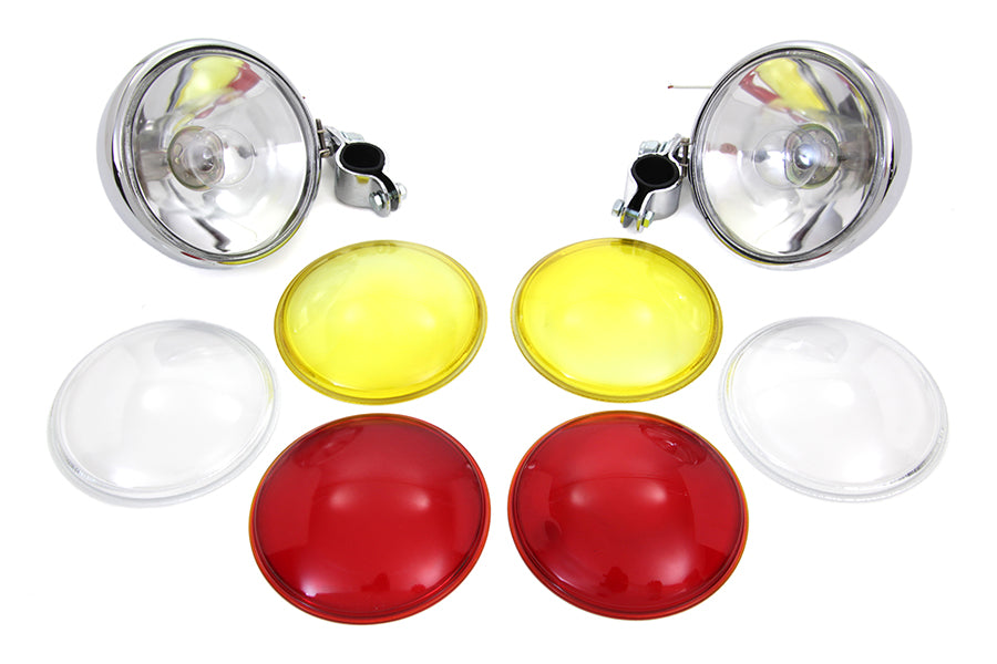 33-1041 - Chrome Spotlamp Set by V-Twin