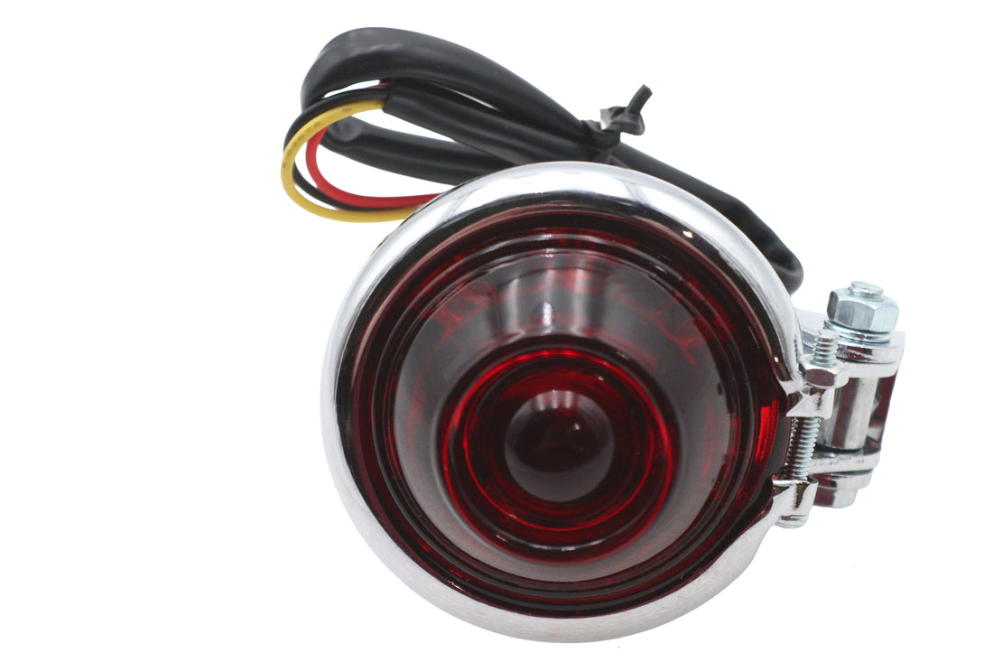 33-1045 - Chrome LED Bullet Style Tail Lamp Assembly by Wyatt Gatling