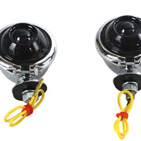 33-1126 - Chrome Turn Signal Set Bullet with Smoked Lens by Wyatt Gatling