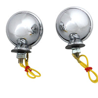 33-1126 - Chrome Turn Signal Set Bullet with Smoked Lens by Wyatt Gatling