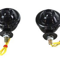 33-1127 - Black Turn Signal Set Bullet with Smoked Lens by Wyatt Gatling