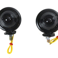 33-1127 - Black Turn Signal Set Bullet with Smoked Lens by Wyatt Gatling