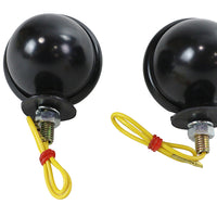 33-1127 - Black Turn Signal Set Bullet with Smoked Lens by Wyatt Gatling