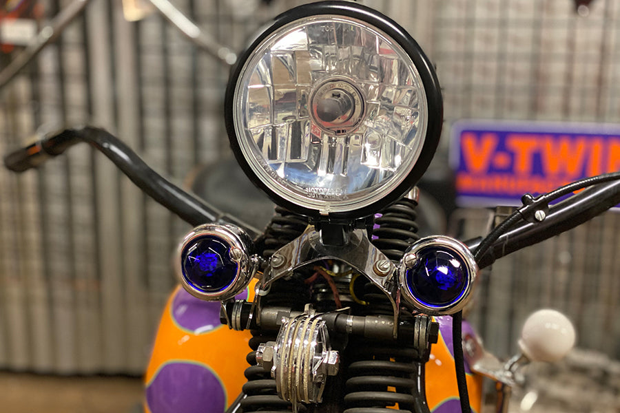 33-1140 - Blue Faceted Tail Lamp Lens Set by Wyatt Gatling