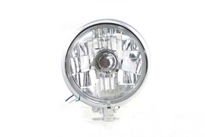 33-1172 - Chrome 5-3/4  Round Faceted Headlamp Assembly by Wyatt Gatling