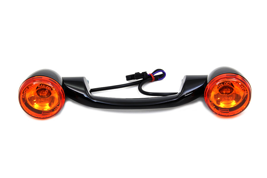 33-1176 - Black Revox Turn Signal Bar with Lamps by Wyatt Gatling
