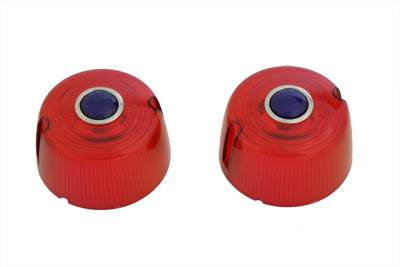 33-1236 - Turn Signal Lens Set Red with Blue Dot by Chris Products