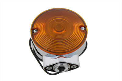 33-1240 - Chrome Turn Signal Front Amber by Wyatt Gatling