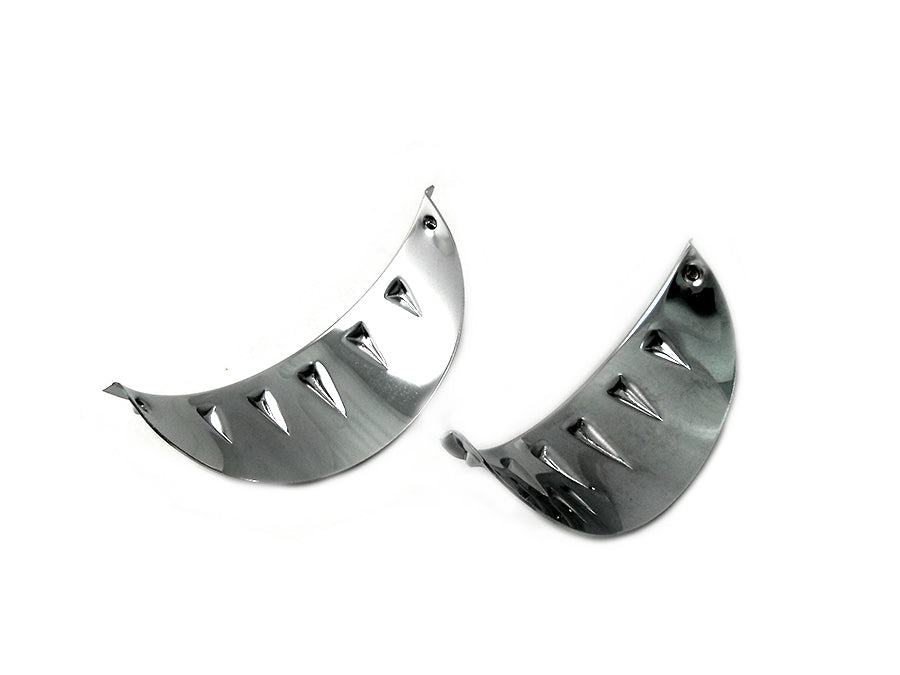 33-1316 - Chrome 4-1/2  Glide Spotlamp Visor Set by Wyatt Gatling
