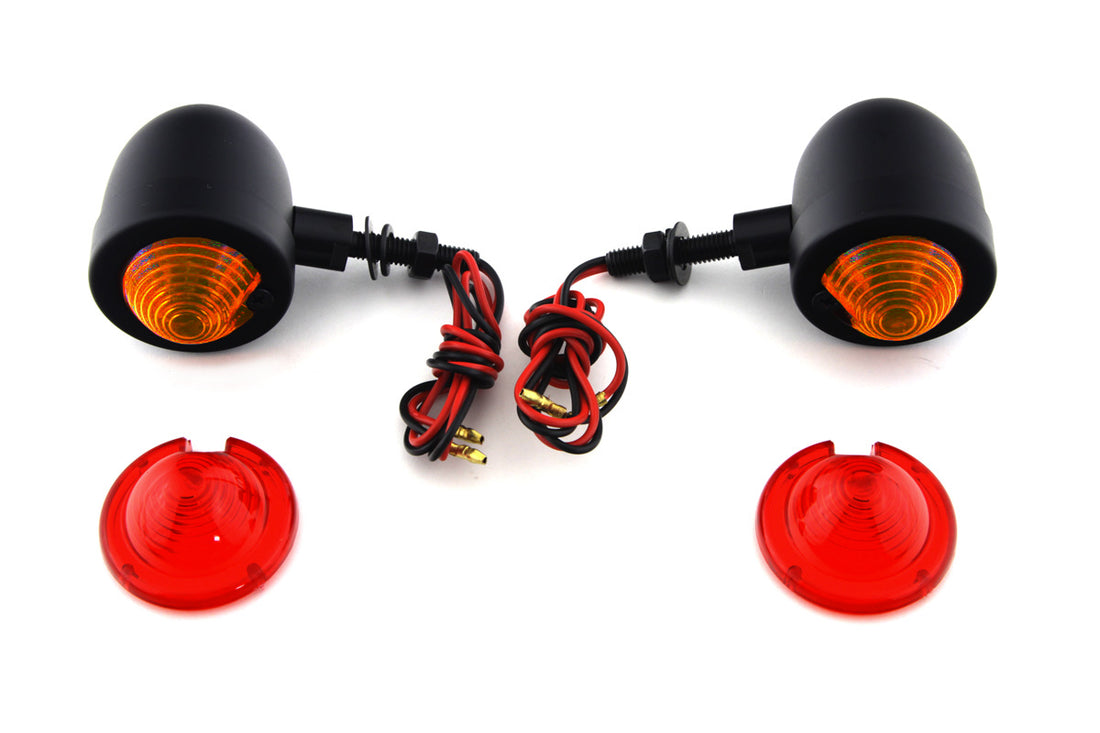 33-1413 - Black Egg Style Marker Lamp Set by Wyatt Gatling