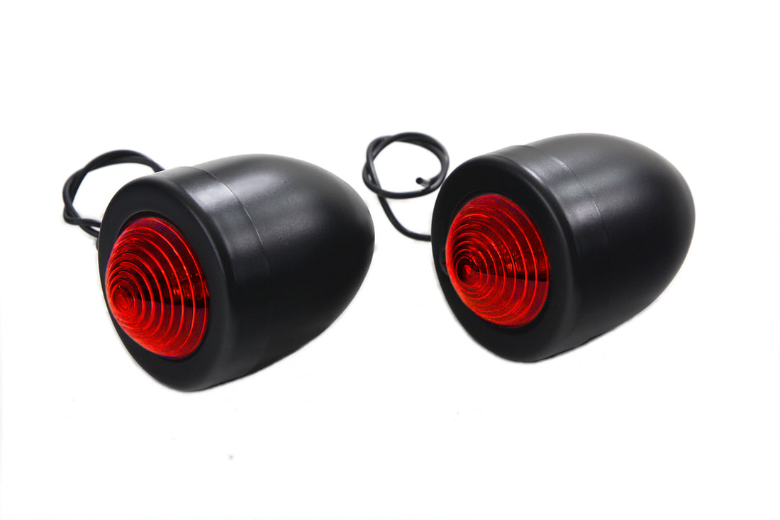 33-1414 - Black Bullet Marker Lamp Red Single Filament by Wyatt Gatling