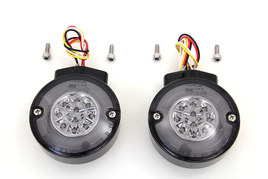 33-1444 - Black LED Turn Signal Combo Assembly Set by Wyatt Gatling