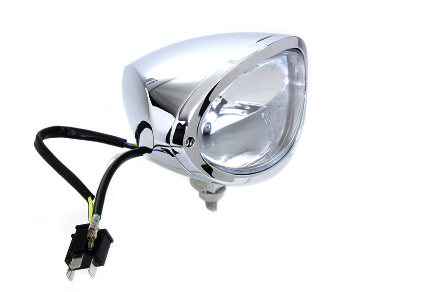 33-1541 - Chrome Oval Style Headlamp by Wyatt Gatling