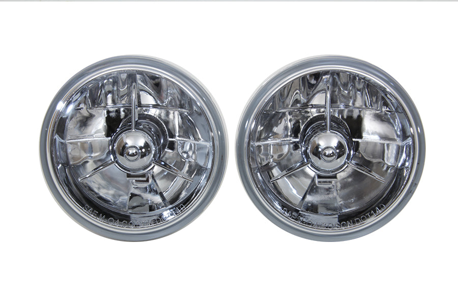 33-1545 - 4-1/2 inch H4 Spotlamp Bulb Set by V-Twin