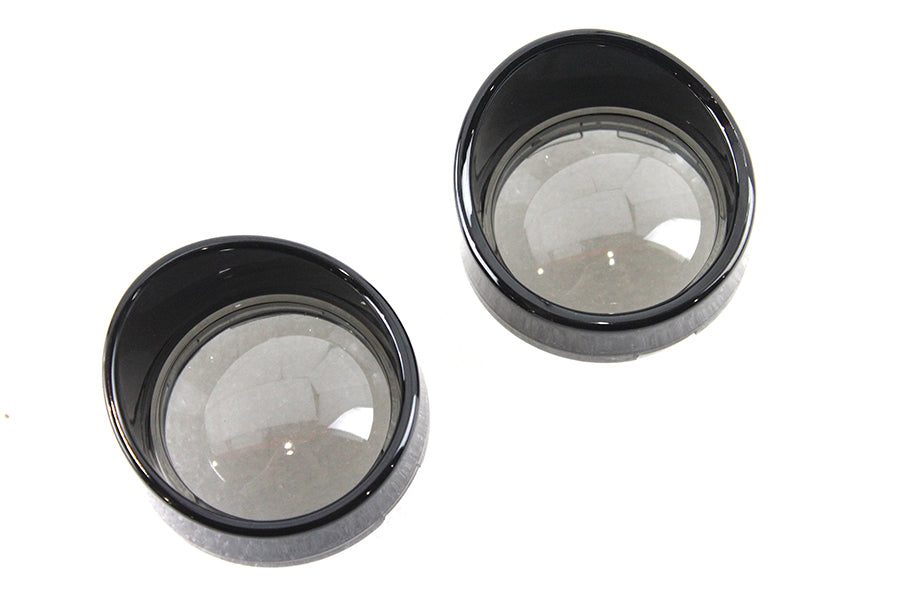33-1569 - Deuce Style Turn Signal Visor Set Smoke by V-Twin
