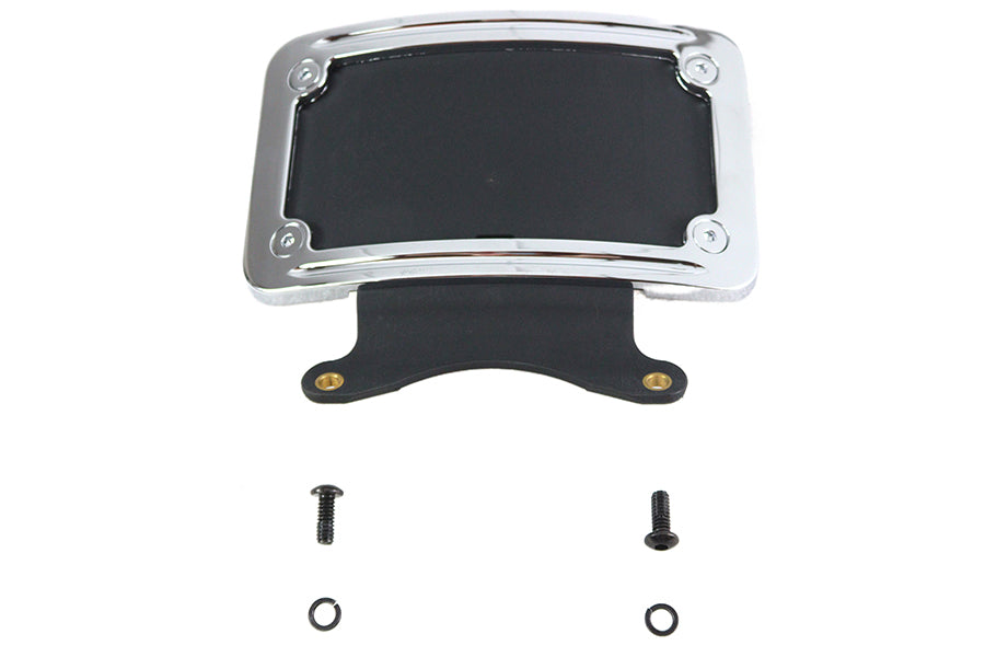 33-1612 - Chrome Curved License Plate Frame by V-Twin