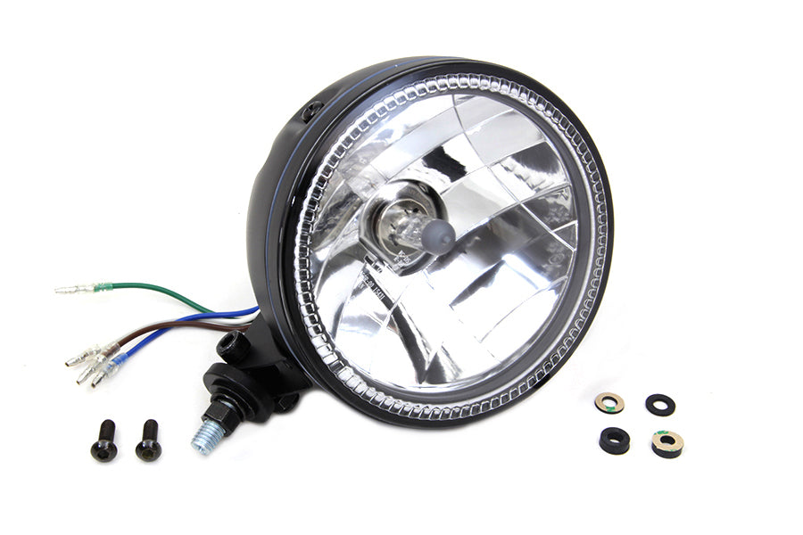 33-1615 - 5-3/4 inch H4 Headlamp Unit Black by Wyatt Gatling
