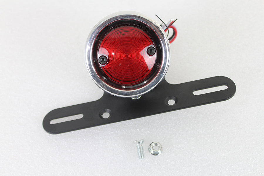 33-1660 - LED Round Tail Lamp Assembly Chrome by Wyatt Gatling