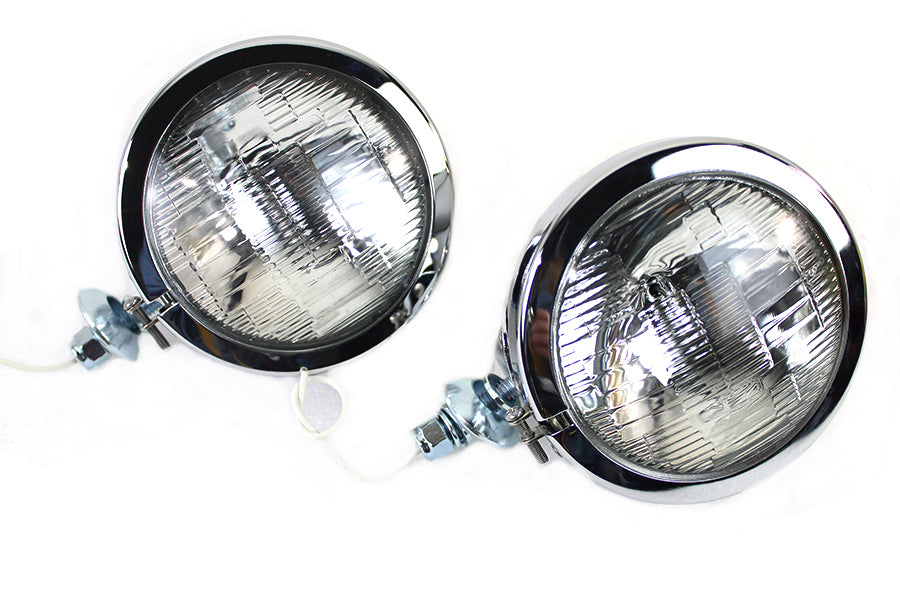 33-1679 - 4-1/2 inch Fluted Spotlamp Set with 12 Volt Bulb by Wyatt Gatling
