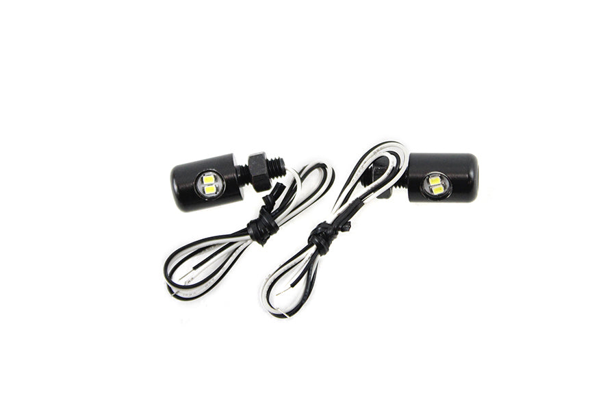33-1686 - Black Hagler License Plate Bolt Set with LED by V-Twin