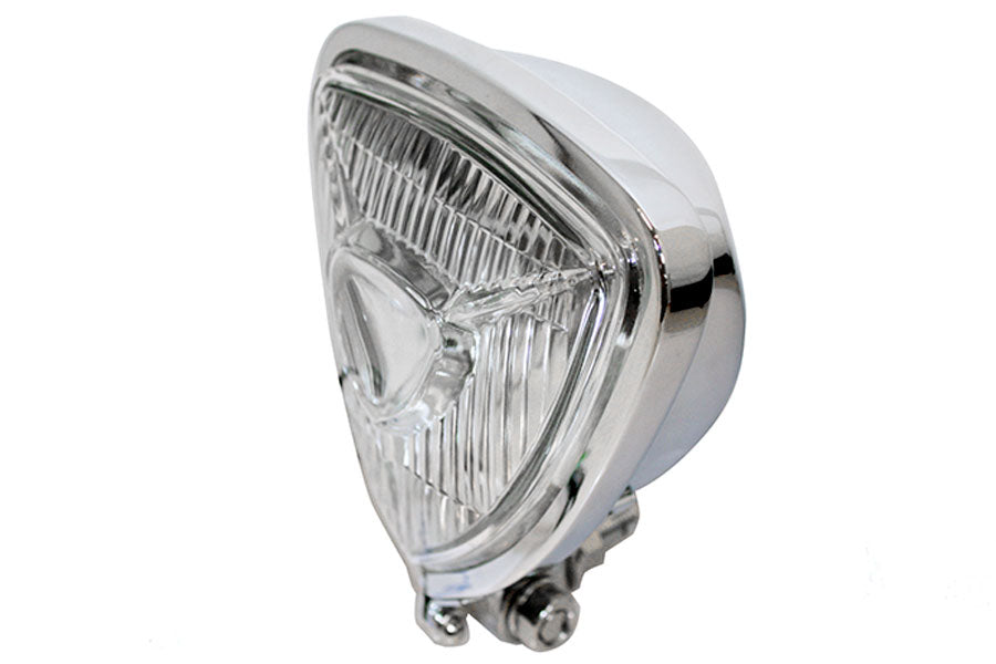 33-1712  12 Volt Chopper Triangle Spot Lamp Chrome by V-Twin