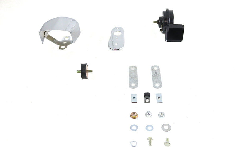 Softail Horn Kit with Chrome Cover by V-Twin