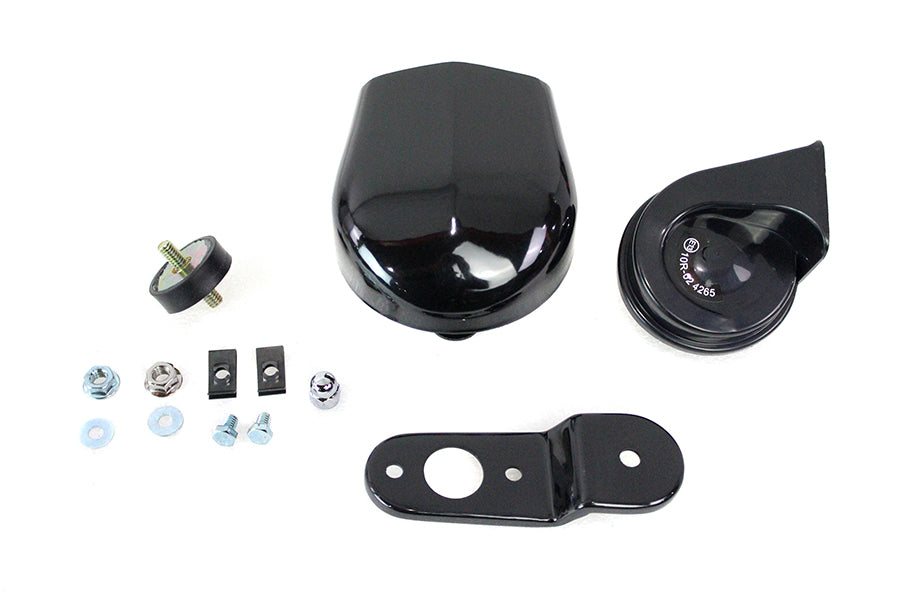 33-1729 - Softail Horn Kit with Black Cover by V-Twin