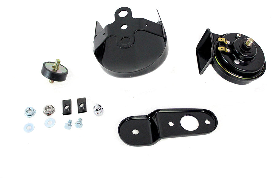 33-1729 - Softail Horn Kit with Black Cover by V-Twin