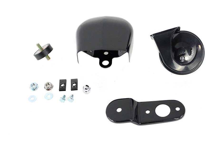 33-1729 - Softail Horn Kit with Black Cover by V-Twin