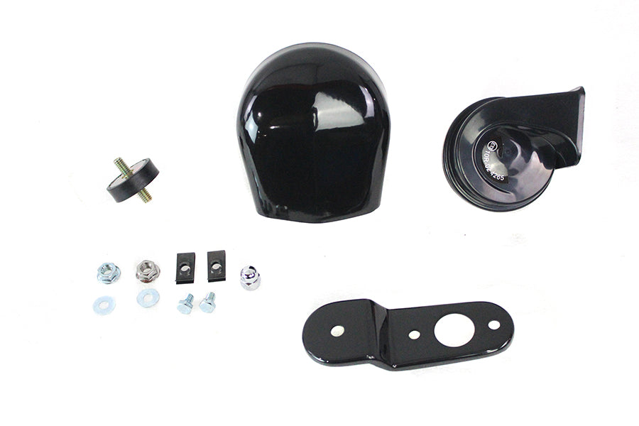 33-1729 - Softail Horn Kit with Black Cover by V-Twin