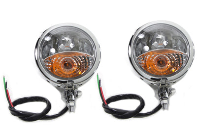 33-1735 - Chrome Spotlamp Assembly Set by V-Twin