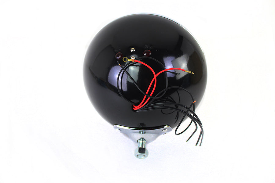 33-1768 - 7  6 Volt LED Headlamp Black by V-Twin