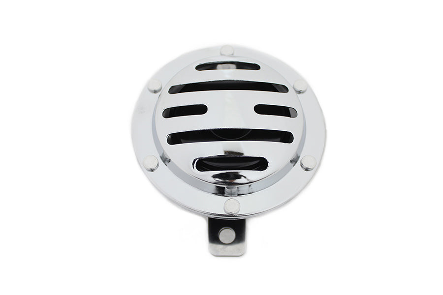 33-1773 - Slotted Style 12 Volt Horn Chrome by V-Twin
