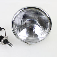 33-1787 - 6-1/2  Spring Fork H-4/LED Headlamp Unit Chrome by V-Twin